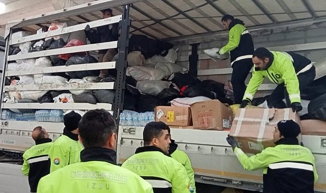 Deprem bölgesine bot ve mont desteği