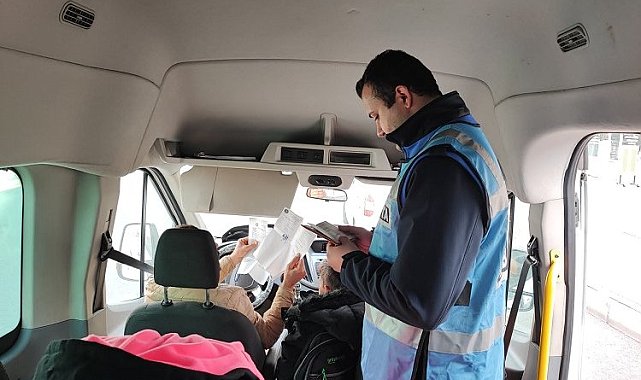 Diyarbakır zabıta ekiplerinden okul servis araçları denetimi