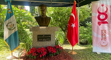 Guatemala'da Atatürk büstü açıldı