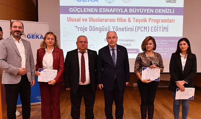 'Güçlenen esnafıyla büyüyen Denizli' projesi sertifikalandırdı