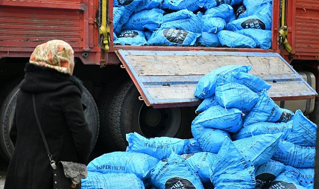 İstanbul Beylikdüzü'nden 90 haneye 90 ton yakacak yardımı