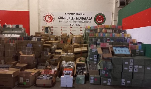 Kapıkule'de Gümrük Muhafaza kaçakçılara karşı 'kapı' gibi!