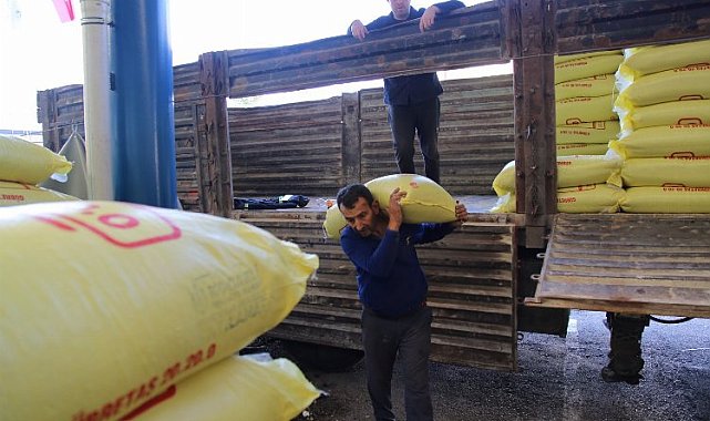 Kocaeli'nin gübre desteğine üreticilerden yoğun ilgi