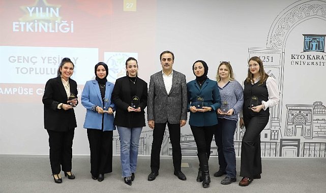 KTO Karatay'ın öğrenci toplulukları ödüllendirildi