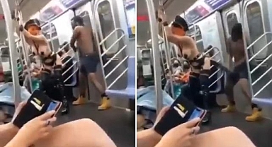 New York metrosunda ‘kırbaç’ fantezisi: O anlar gündem oldu