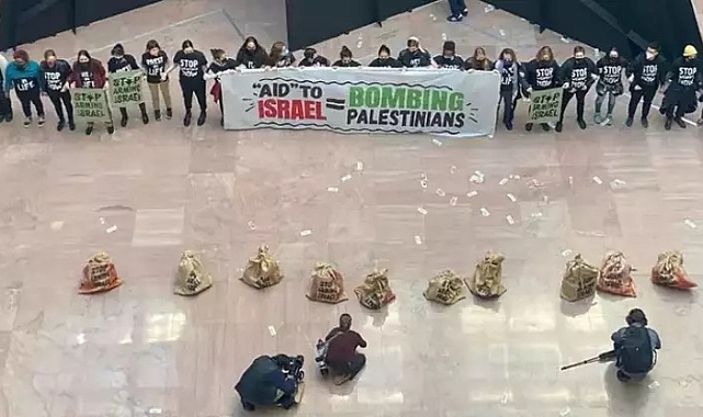 Washington'da İsrail'in Gazze'ye yönelik saldırıları protesto edildi