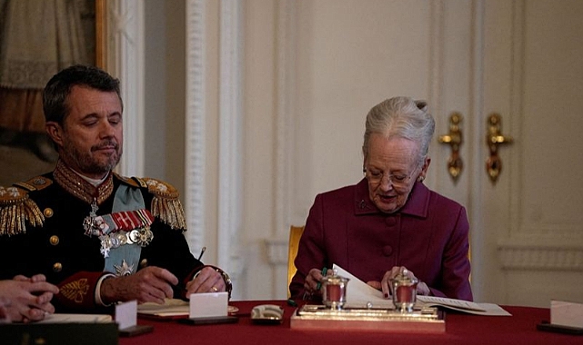 Danimarka Kraliçesi II. Margrethe, tahtını oğlu Prens Frederik'e devretti