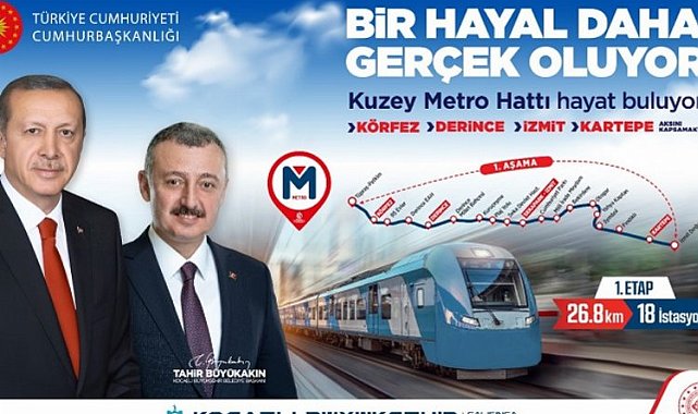 Kocaeli'ne Kuzey Metro hattı müjdesi