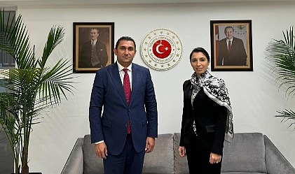 TCMB Başkanı Hafize Gaye Erkan, New York Başkonsolosu Reyhan Özgür'ü ziyaret etti