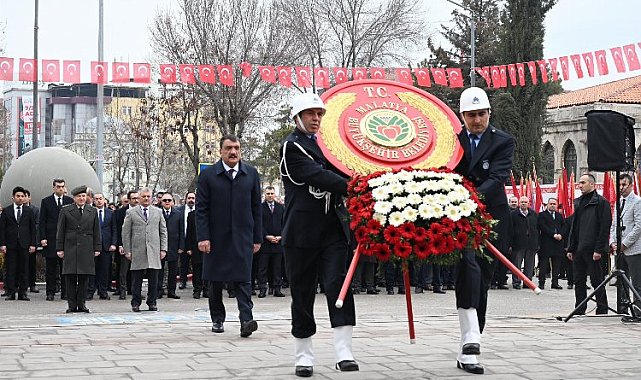 Atatürk'ün Malatya'ya gelişinin 93. yılı için tören yapıldı