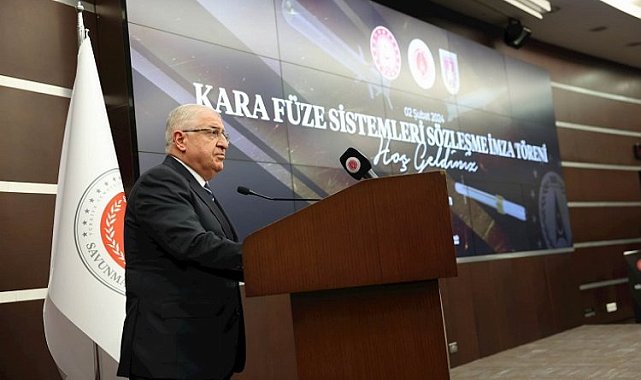 Bakan Güler "Kara Füze Sistemleri İmza Töreni"nde konuştu