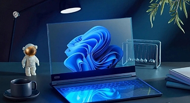 Devrim niteliğinde bir yenilik: İlk şeffaf ekranlı laptop tanıtıldı