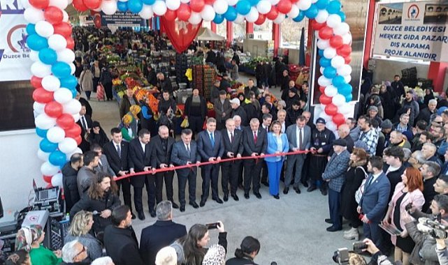 Düzce'de Aziziye Pazaryeri açıldı
