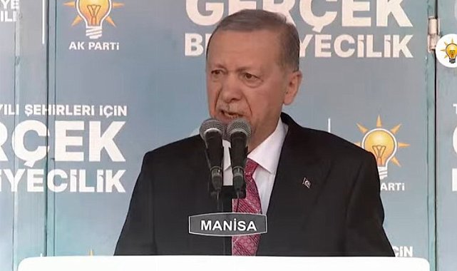 Erdoğan Manisa mitinginde konuştu