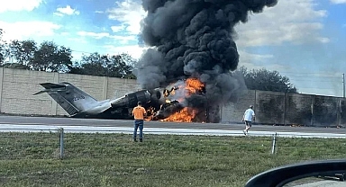  Florida'da otoyola jet düştü: 2 kişi hayatını kaybetti
