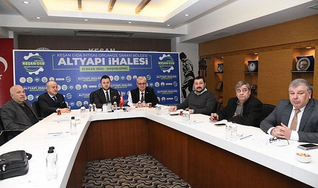 Keşan Gıda OSB'nin alt yapı ihalesi yapıldı