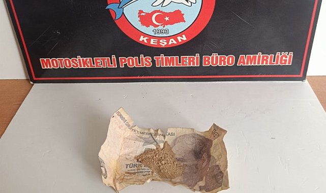 Keşan'da uyuşturucuya 1 gözaltı
