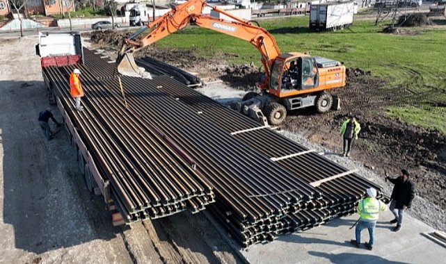 Kocaeli'de Alikahya Stadyum tramvayında çalışma başladı