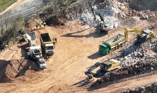 Kocaeli'nde teleferik için otopark alanları inşa ediliyor