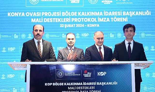 Konya için 22 tarımsal projenin imzaları atıldı