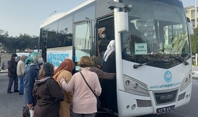 Manisa'da kandilde mezarlıklara ücretsiz ulaşım