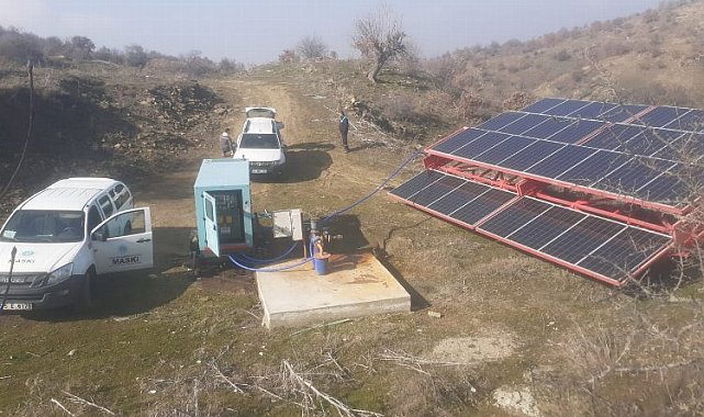 Manisa'da sondaj kuyusuna güneş enerjili çözüm