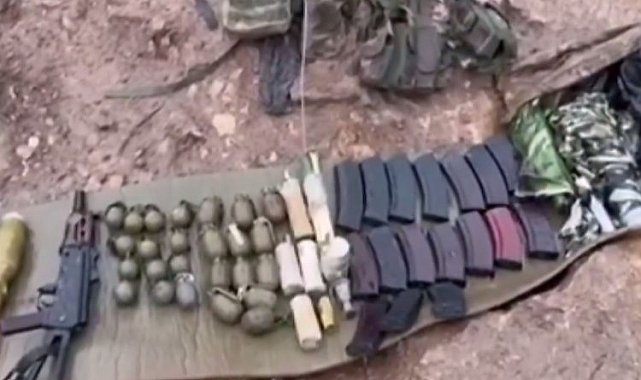Pençe Kilit'te çok sayıda silah ve mühimmata el konuldu