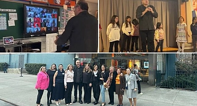 Sunay Akın'dan NY Atatürk Okulu'na ziyaret: Ayı Teddy'nin bilinmeyen hikayesini anlattı
