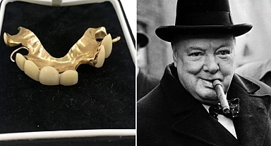 Winston Churchill'in takma dişleri rekor bir fiyata satıldı