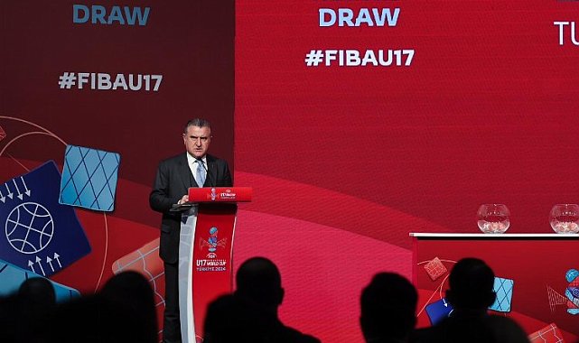 Bakan Bak, FIBA 17 Yaş Altı Dünya Kupası kura çekimine katıldı