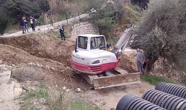 Bozkır Mahallesi'nde taşkın riskine karşı çifte önlem