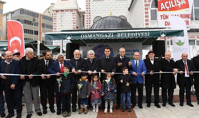 Bursa Osmangazi'den bir camiye daha hizmet