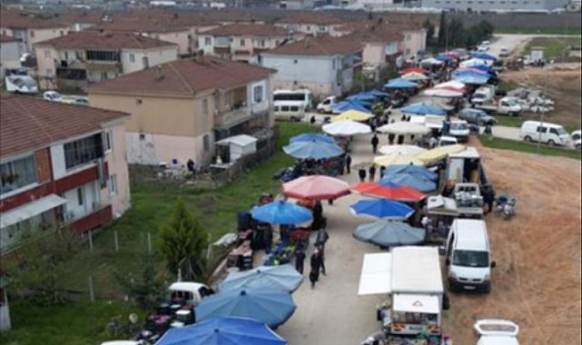 İnegöl'de Cumhuriyet Mahallesi semt pazarı kurulmaya başladı