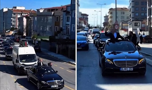 İstanbul'da muhtar adayının çakarlı konvoyuna soruşturma!