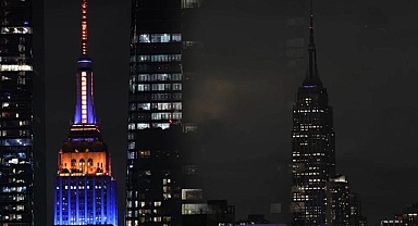 New York'un sembolü Empire State binası,iklim değişikliğine dikkat çekmek için ışıklarını kapattı