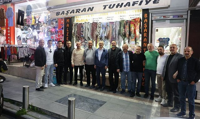 Bünyamin Çiftçi, esnaflarla çay sohbetinde buluştu