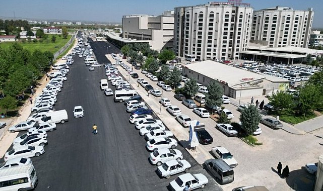 Hastane yolu pırıl pırıl oldu