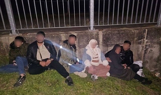 Havsa'da 6 göçmen yakalandı