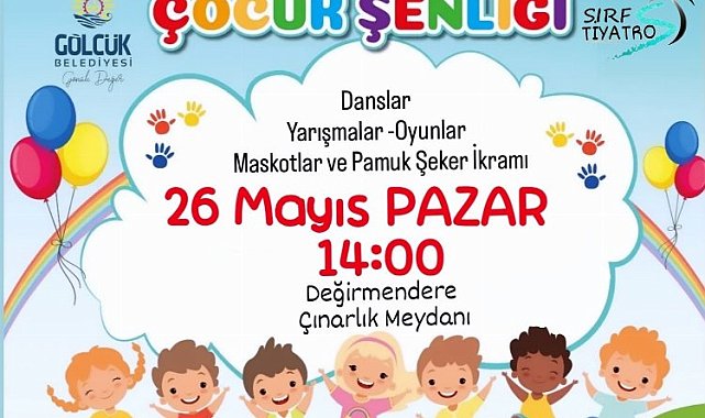 Gölcük Belediyesi Çocuk Şenliği pazar günü Çınarlık Meydanı'nda