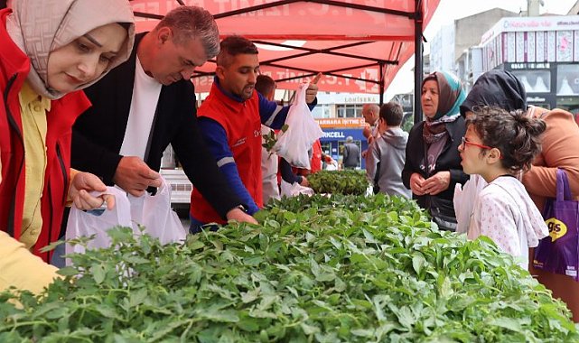 İzmit'te tarımsal kalkınmaya fide desteği