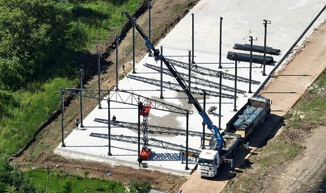 Kocaeli'de Başiskele Su Sporları Merkezine çelik kolon