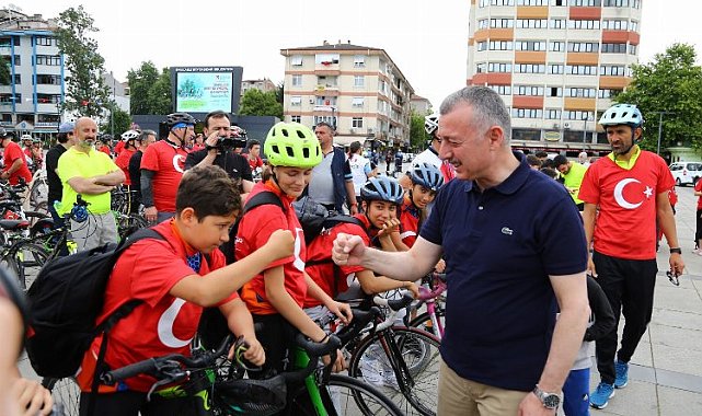 Kocaeli'de pedallar 'Barış' için çevrildi