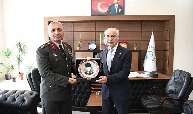 Tugay Komutanı Erhan Akgül'den Mehmet Özcan'a ziyaret