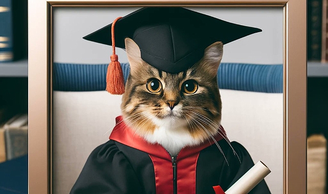 Vermont Üniversitesi'nden Kedi Max'e Onursal Diploma