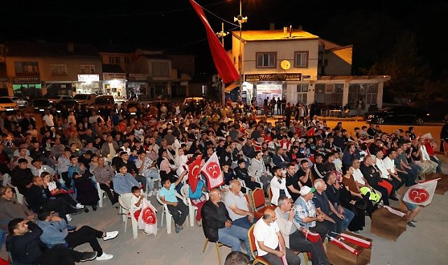 Bünyan'da milli maç coşkusu