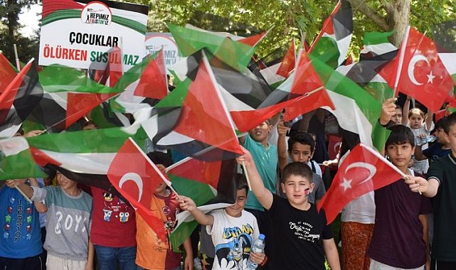 Malatyalı çocuklardan Filistinli çocuklara destek