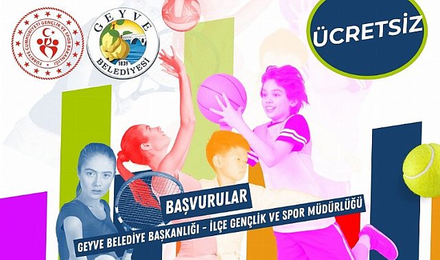 Sakarya Geyve'de 'yaz spor'da kayıt zamanı