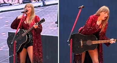 Ünlü Şarkıcı Taylor Swift, Sahnede Böcek Yuttu!
