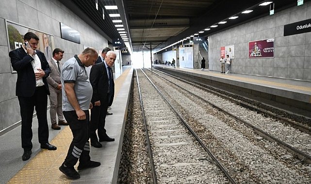 Bursa'da seferlerin normale döndüğü Odunluk İstasyonu'na ziyaret