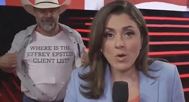 CNN'in Canlı Yayınında Epstein Protestosu: 
